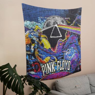 Dark Side Of The Moon The Wall Brick Art Pink Floyd Tapestry