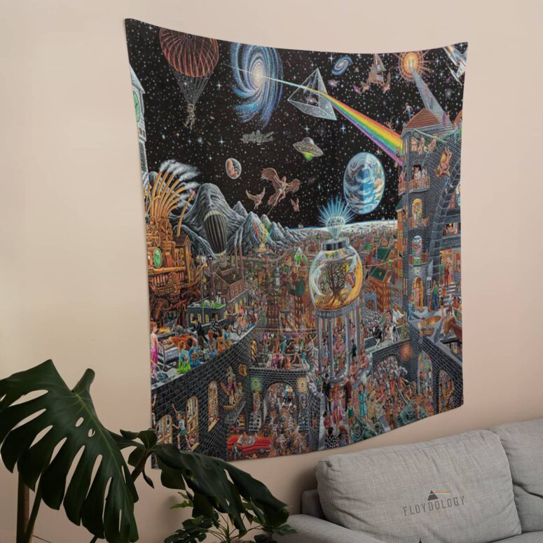 Echoes From The Darkside Of The Moon Pink Floyd Tapestry Echoes From The Darkside Of The Moon Pink Floyd Tapestry