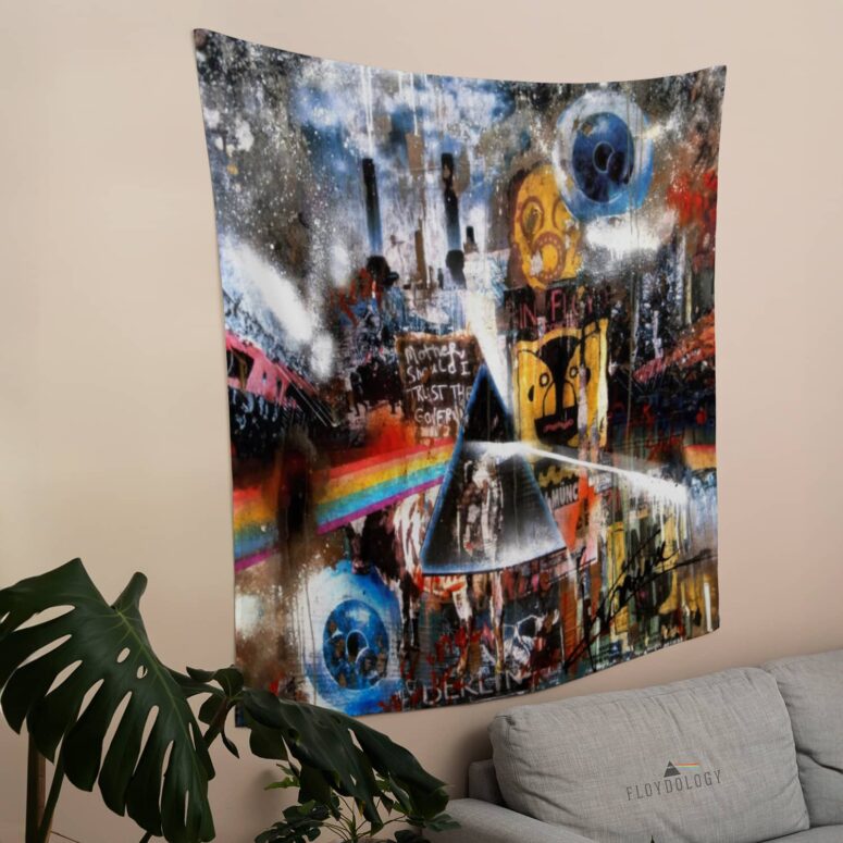 Pink Floyd Album Cover Collage DSOTM Pulse The Wall Tapestry Pink Floyd Album Cover Collage DSOTM Pulse The Wall Tapestry