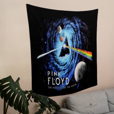 Pink Floyd Black Hole Dark Side Galaxy Tapestry