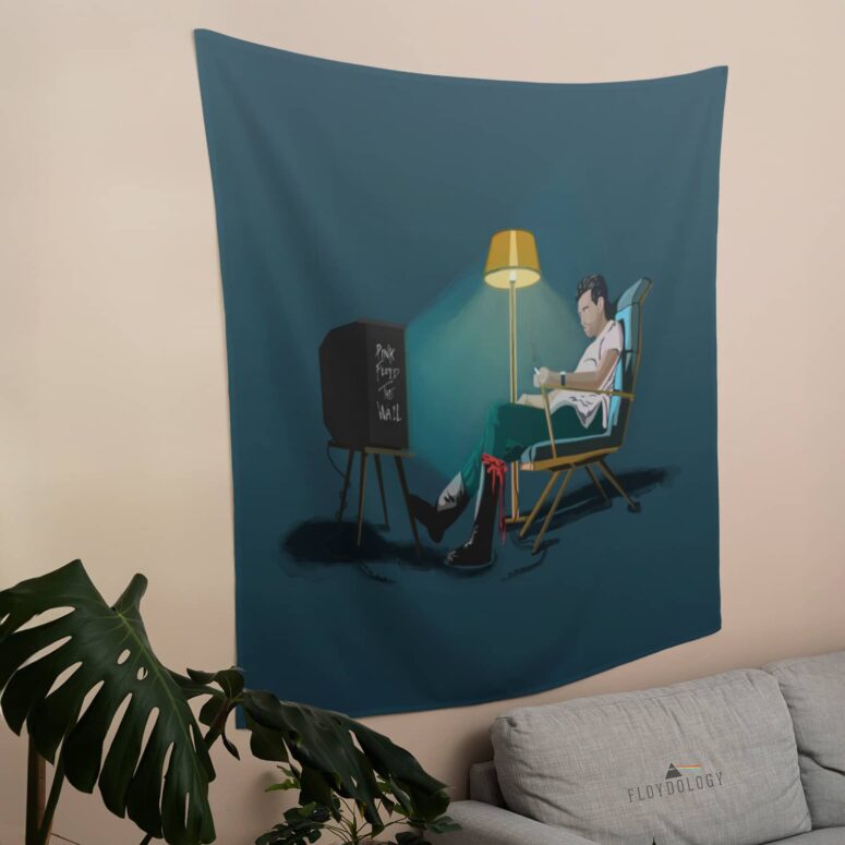 Pink Floyd The Wall Movie 1982 Illustration Tapestry Pink Floyd The Wall Movie 1982 Illustration Tapestry