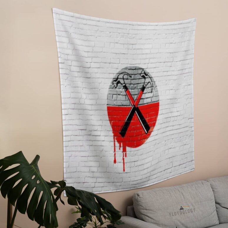 The Wall Hammers Bleeding Pink Floyd Tapestry The Wall Hammers Bleeding Pink Floyd Tapestry