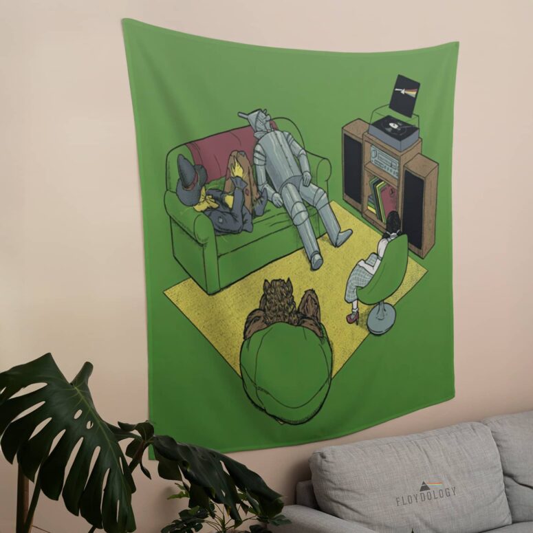 Wizard Of Oz Listen to Dark Side Of The Moon Pink Floyd Tapestry