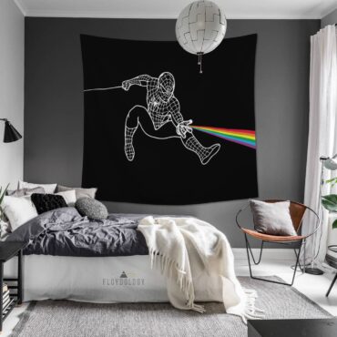 Dark Side Of Spiderman Pink Floyd Tapestry