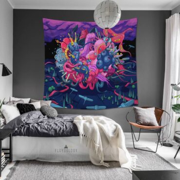High Hopes Trippy Ilustration Pink Floyd Tapestry