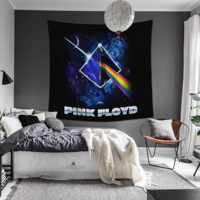Pink Floyd Cosmic Prism Rainbow Galaxy Tapestry