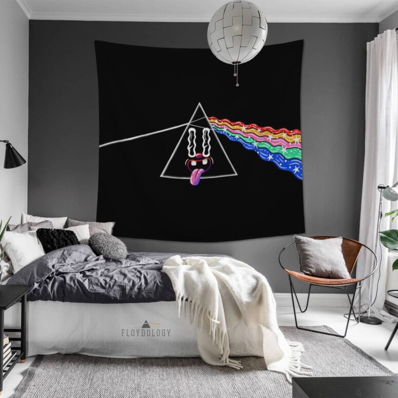 The Dark Side Of The Moon Retro PopArt Illustration Pink Floyd Tapestry The Dark Side Of The Moon Retro PopArt Illustration Pink Floyd Tapestry