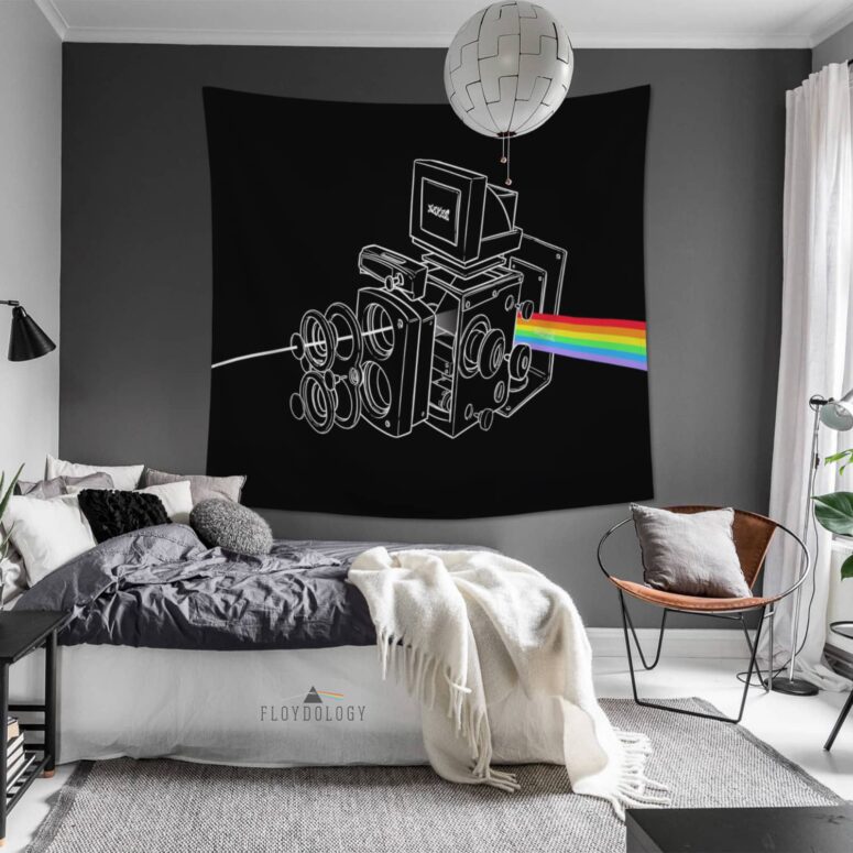 The darkside of the Twin-Lens Reflex Pink Floyd Tapestry