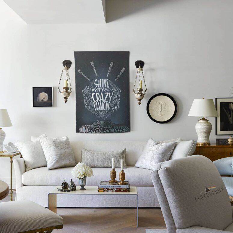 Caligrama Shine On You Crazy Diamond Pink Floyd Tapestry Caligrama Shine On You Crazy Diamond Pink Floyd Tapestry