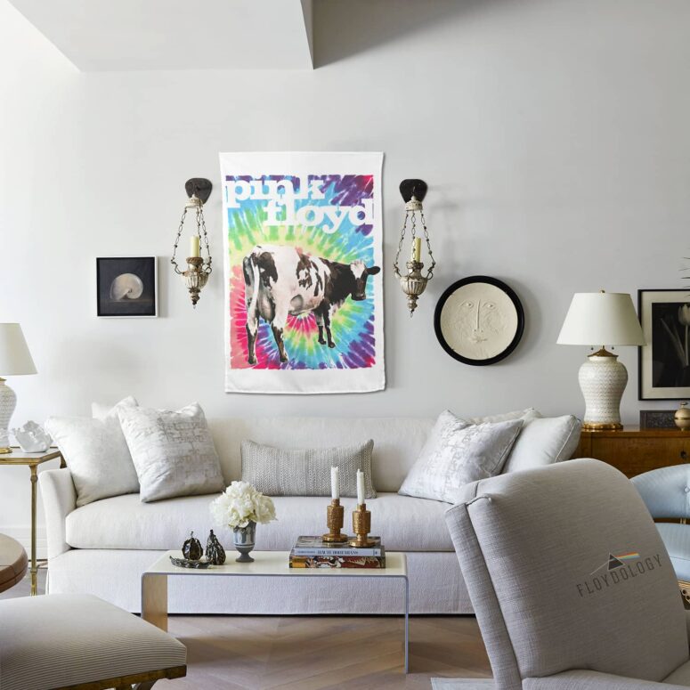 Pink Floyd Fat Old Sun White Dairy Cow Tapestry Pink Floyd Fat Old Sun White Dairy Cow Tapestry