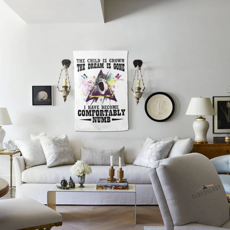 The Dream Is Gone And I Have Become Comfortably Numb Typo Art Pink Floyd Tapestry The Dream Is Gone And I Have Become Comfortably Numb Typo Art Pink Floyd Tapestry