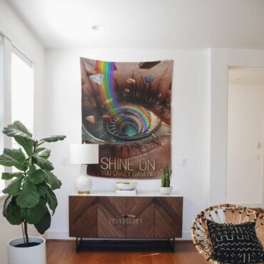 Shine On Digital Art Pink Floyd Tapestry