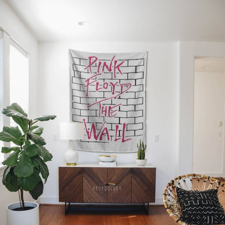The Wall Typography Pink Floyd Tapestry