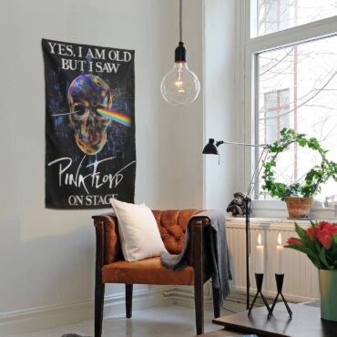 Skull Yes I Am Old But I Saw Pink Floyd On Stage Tapestry Skull Yes I Am Old But I Saw Pink Floyd On Stage Tapestry
