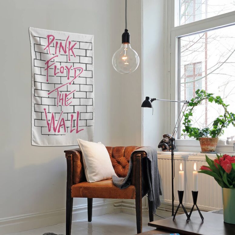 The Wall Typography Pink Floyd Tapestry