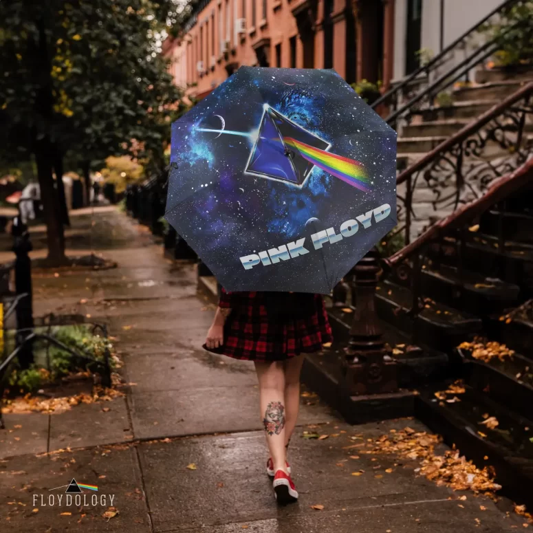Dark Side Of The Moon Cosmic Prism Rainbow Galaxy - Pink Floyd Umbrella