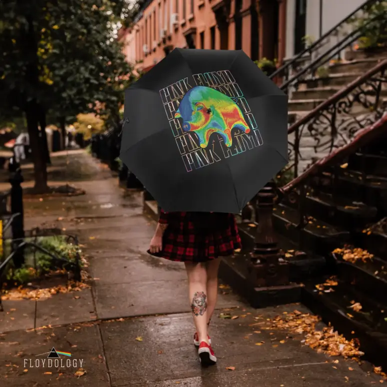 Hologram Psychadelic Floating Pigs Animals - Pink Floyd Umbrella