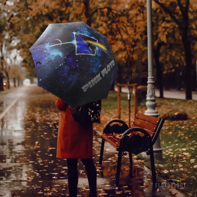 Dark Side Of The Moon Cosmic Prism Rainbow Galaxy - Pink Floyd Umbrella