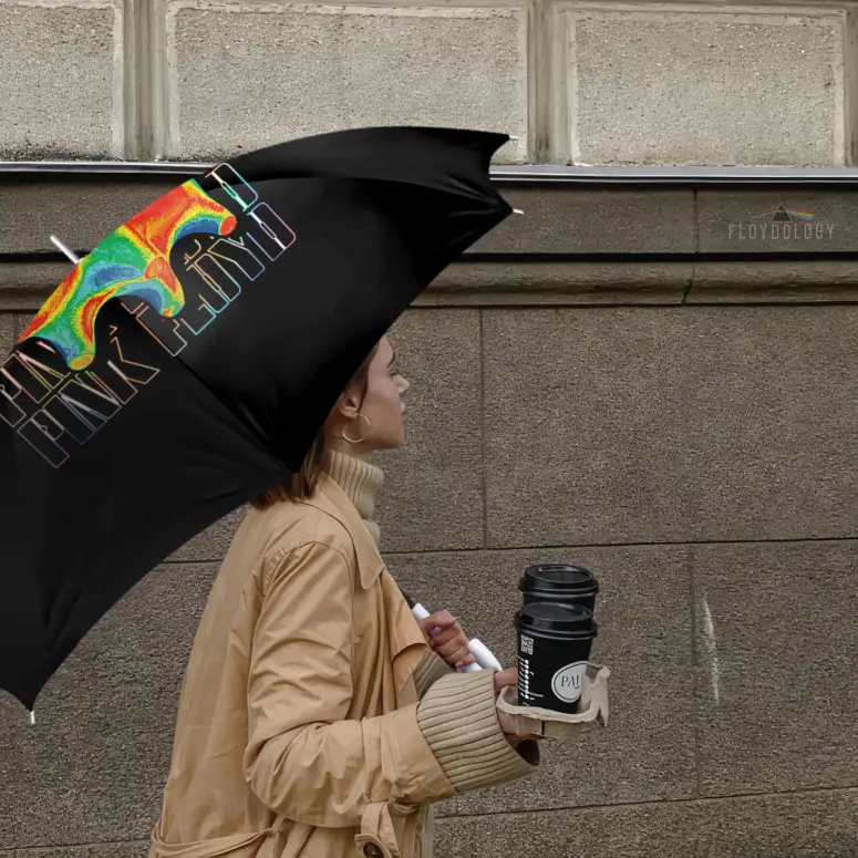 Hologram Psychadelic Floating Pigs Animals - Pink Floyd Umbrella