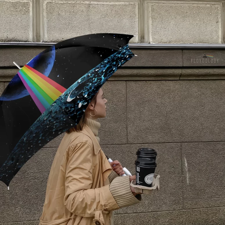 The Dark Side Of The Moon Attack Earth Art - Pink Floyd Umbrella The Dark Side Of The Moon Attack Earth Art - Pink Floyd Umbrella