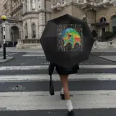U4 Eye Catching Psychadelic Floating Pigs Pink Floyd Umbrella - OtherBrick