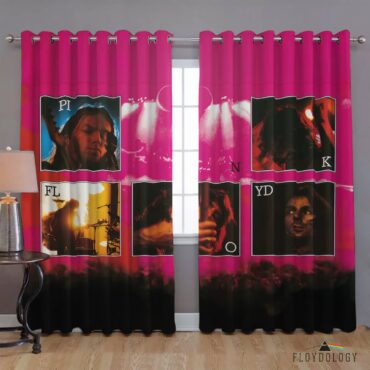 Live Show Memories Tour Digital Art - Pink Floyd Window Curtains