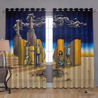 Shine on you Crazy Diamond Digital Painting - Pink Floyd Window Curtains Shine on you Crazy Diamond Digital Painting - Pink Floyd Window Curtains