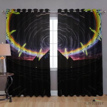 The Dark Side Of The Moon Pyramid Night Sky - Pink Floyd Window Curtains The Dark Side Of The Moon Pyramid Night Sky - Pink Floyd Window Curtains