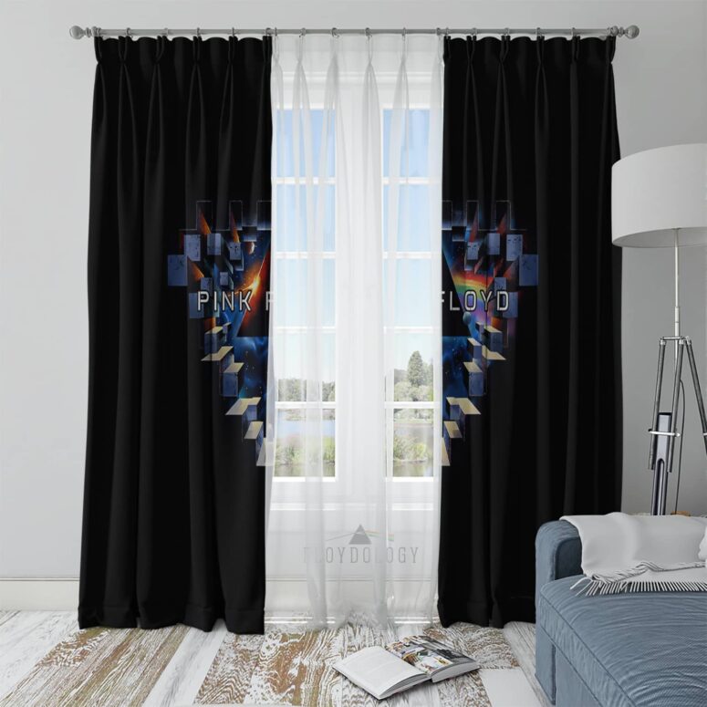 DSOTM Galaxy Space Window - Pink Floyd Window Curtains DSOTM Galaxy Space Window - Pink Floyd Window Curtains