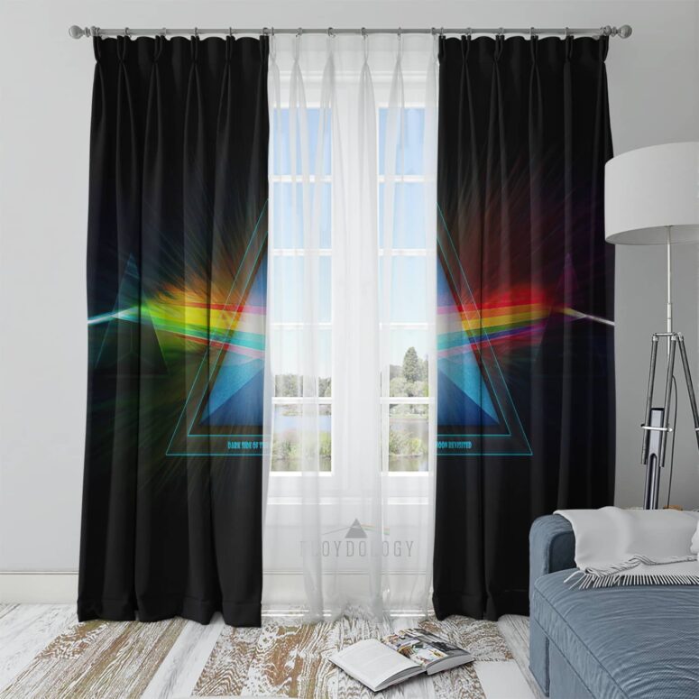 Dark Side Of The Moon Revisited - Pink Floyd Window Curtains Dark Side Of The Moon Revisited - Pink Floyd Window Curtains