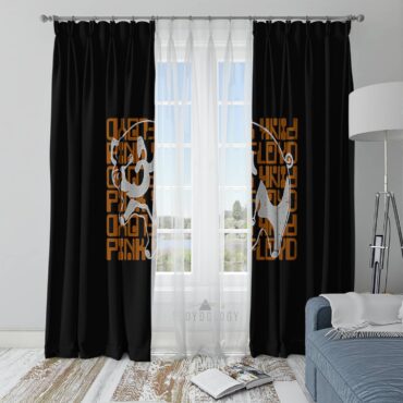 Pink Floyd Drawing Pig - Pink Floyd Window Curtains