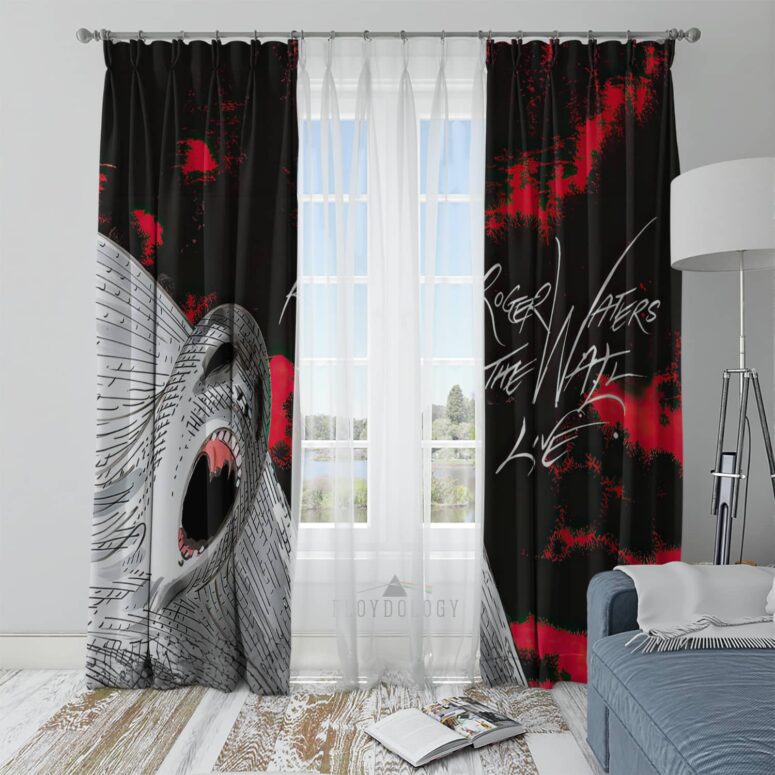 Roger Waters Tour Of The Wall - Pink Floyd Window Curtains Roger Waters Tour Of The Wall - Pink Floyd Window Curtains