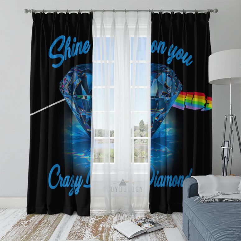 Shine On You Crazy Diamond Pink Floyd - Pink Floyd Window Curtains