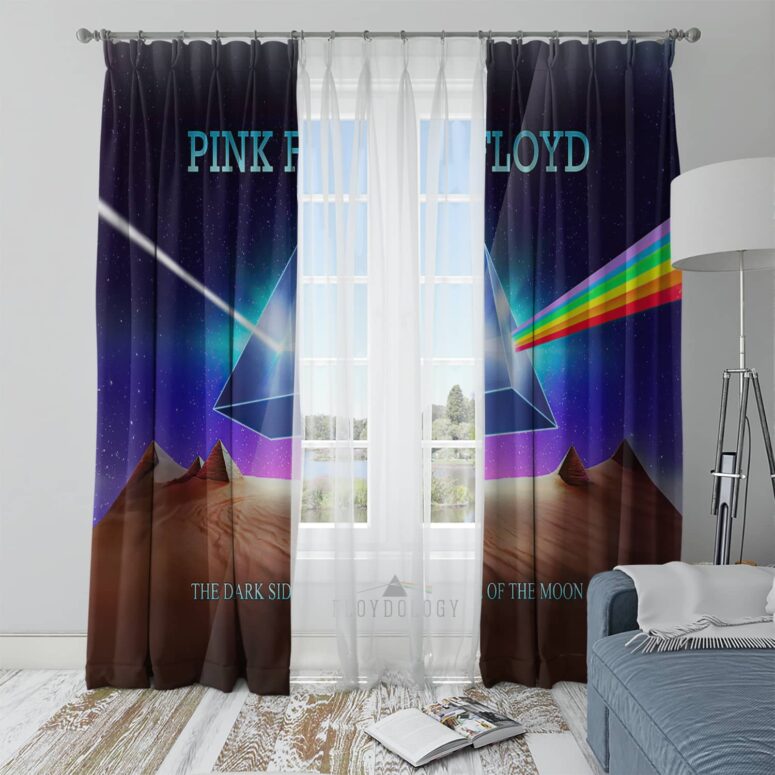 The Dark Side Of The Moon 3d Lenticular Edition - Pink Floyd Window Curtains