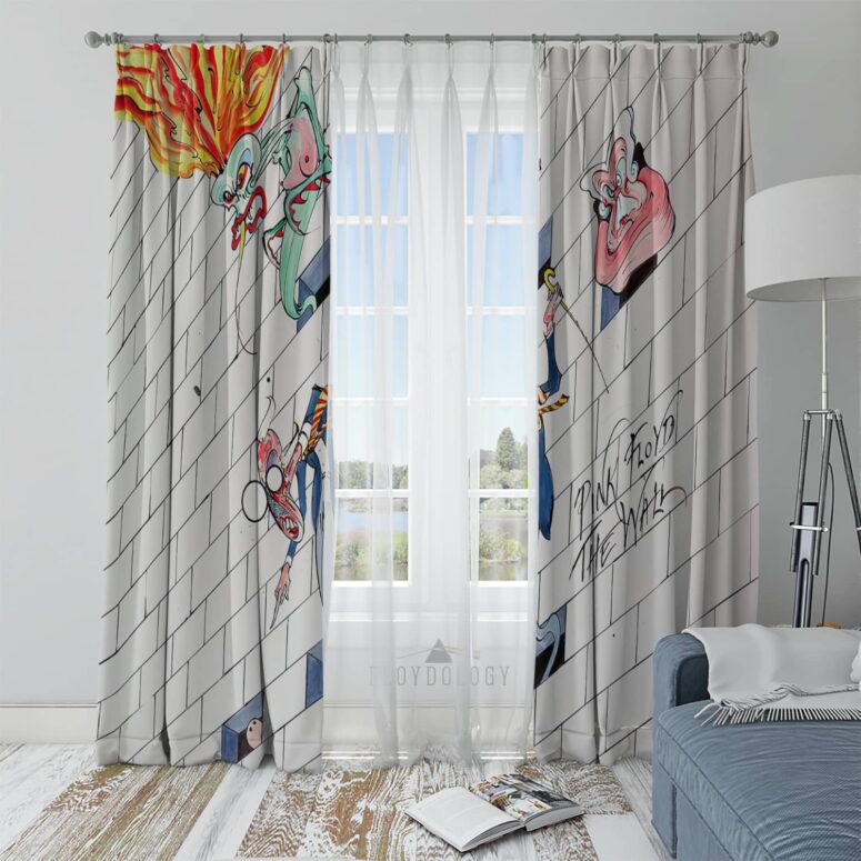 The Wall Wife Mother Teacher and Pink Floyd - Pink Floyd Window Curtains The Wall Wife Mother Teacher and Pink Floyd - Pink Floyd Window Curtains