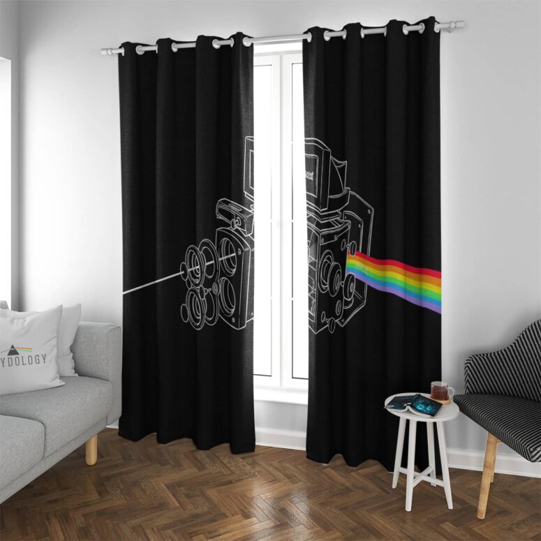 The darkside of the Twin-Lens Reflex - Pink Floyd Window Curtains The darkside of the Twin-Lens Reflex - Pink Floyd Window Curtains