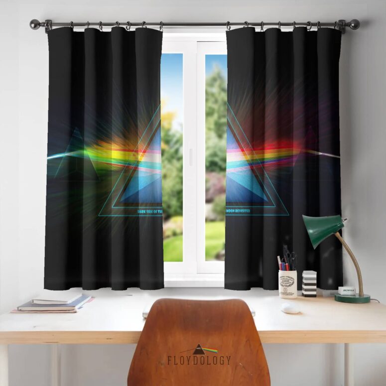 Dark Side Of The Moon Revisited - Pink Floyd Window Curtains Dark Side Of The Moon Revisited - Pink Floyd Window Curtains
