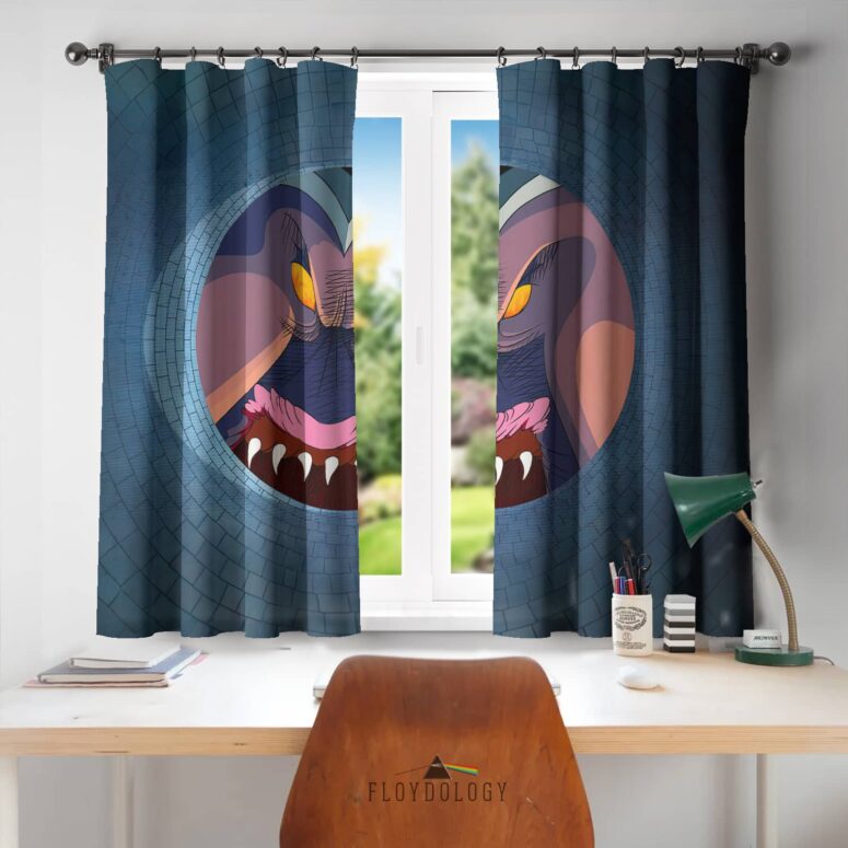Judge And Tower - Pink Floyd Window Curtains