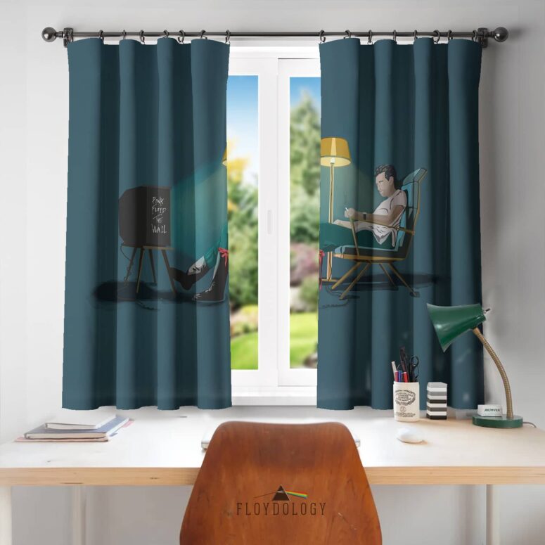 The Wall Movie 1982 Illustration - Pink Floyd Window Curtains The Wall Movie 1982 Illustration - Pink Floyd Window Curtains