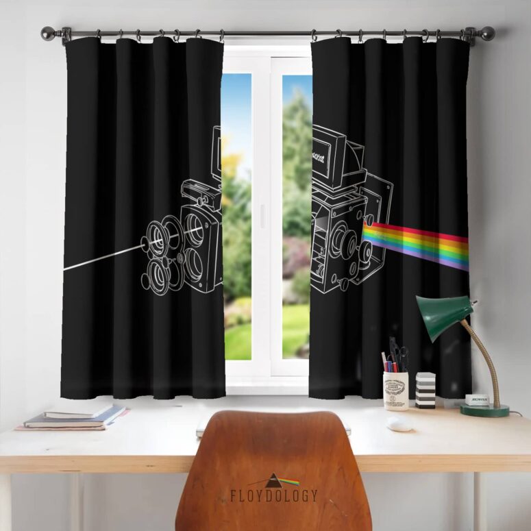 The darkside of the Twin-Lens Reflex - Pink Floyd Window Curtains The darkside of the Twin-Lens Reflex - Pink Floyd Window Curtains
