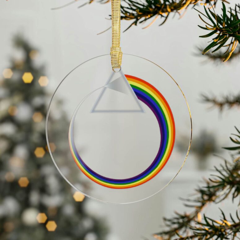 Eclipse Dark Side Of The Moon Custom Text Glass Acrylic Pink Floyd Ornament Eclipse Dark Side Of The Moon Custom Text Glass Acrylic Pink Floyd Ornament