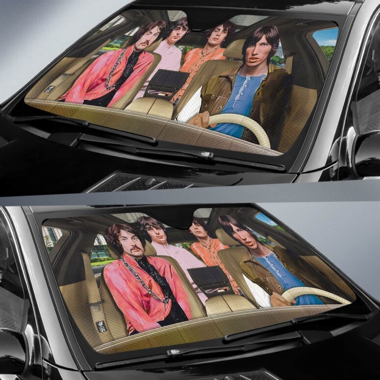 Pink Floyd Band Funny Parody Auto Sun Shade