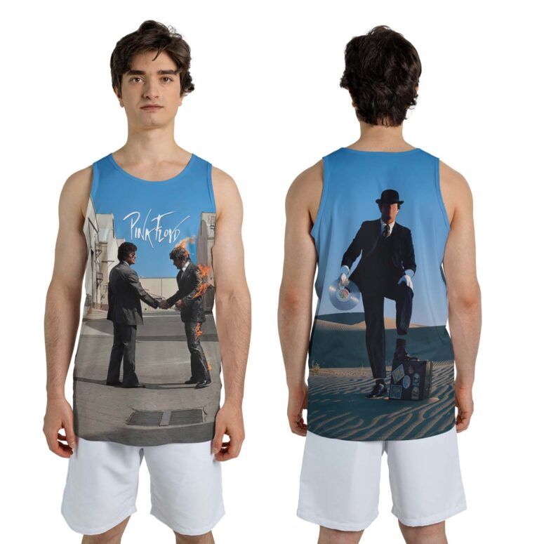 Wish You Were Here HandShake x Desert Man in Bowler Pink Floyd Shirt Wish You Were Here HandShake x Desert Man in Bowler Pink Floyd Shirt