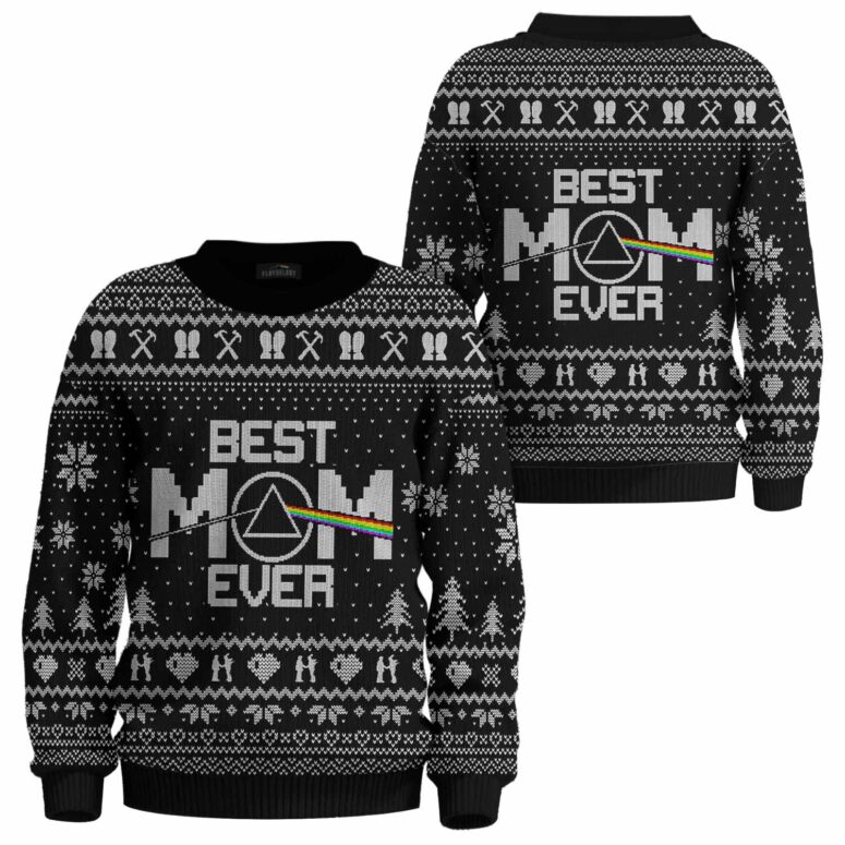 Best MOM Ever DSOTM - Pink Floyd Ugly Christmas Sweater