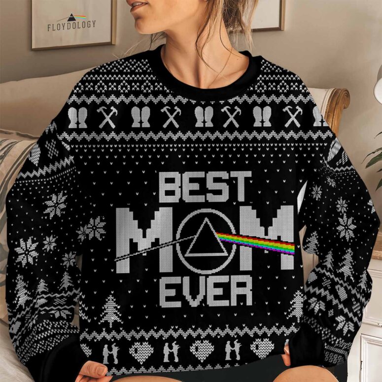 Best MOM Ever DSOTM - Pink Floyd Ugly Christmas Sweater