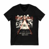 Dark Side Of The Moon Pyramid Member Portraitfront Vneck Black - OtherBrick