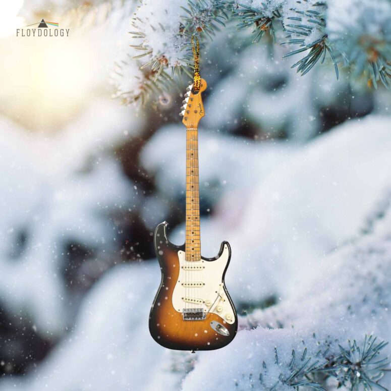 Pink Floyd Ornament - Fender Stratocaster David Gilmour Electric Guitar Pink Floyd Ornament - Fender Stratocaster David Gilmour Electric Guitar