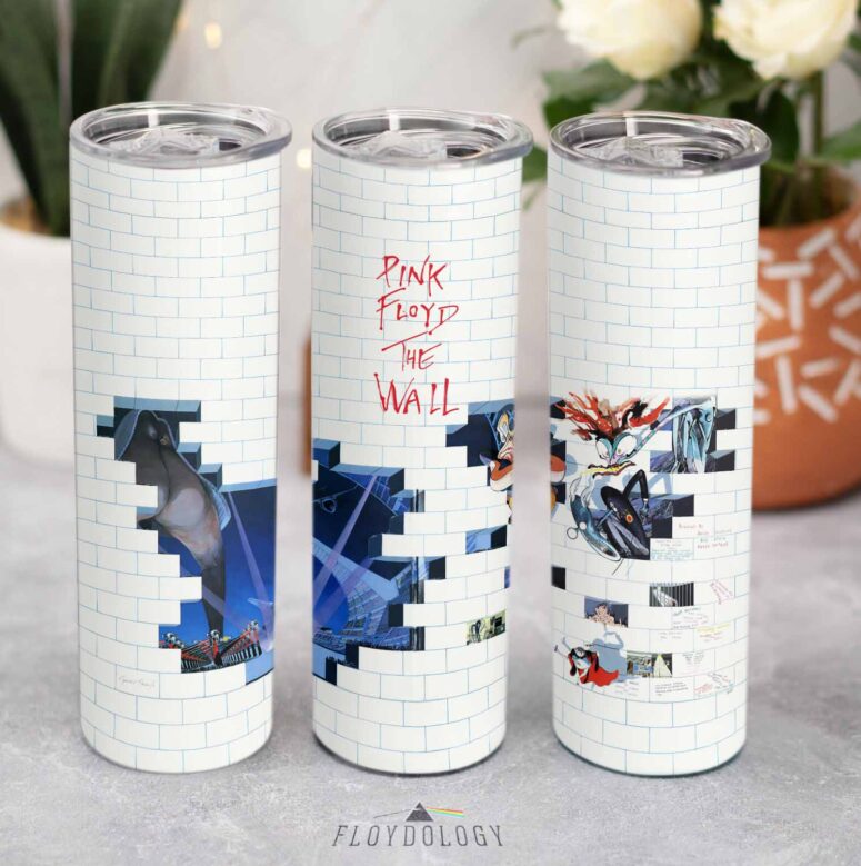 Pink Floyd The Wall Art Vintage Skinny Stainless Steel Tumbler