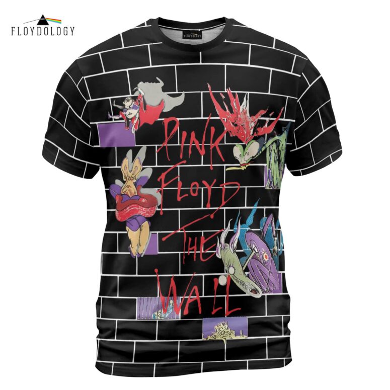 Pink Floyd The Wall Tour Vintage 1982 Rare Shirt Pink Floyd The Wall Tour Vintage 1982 Rare Shirt