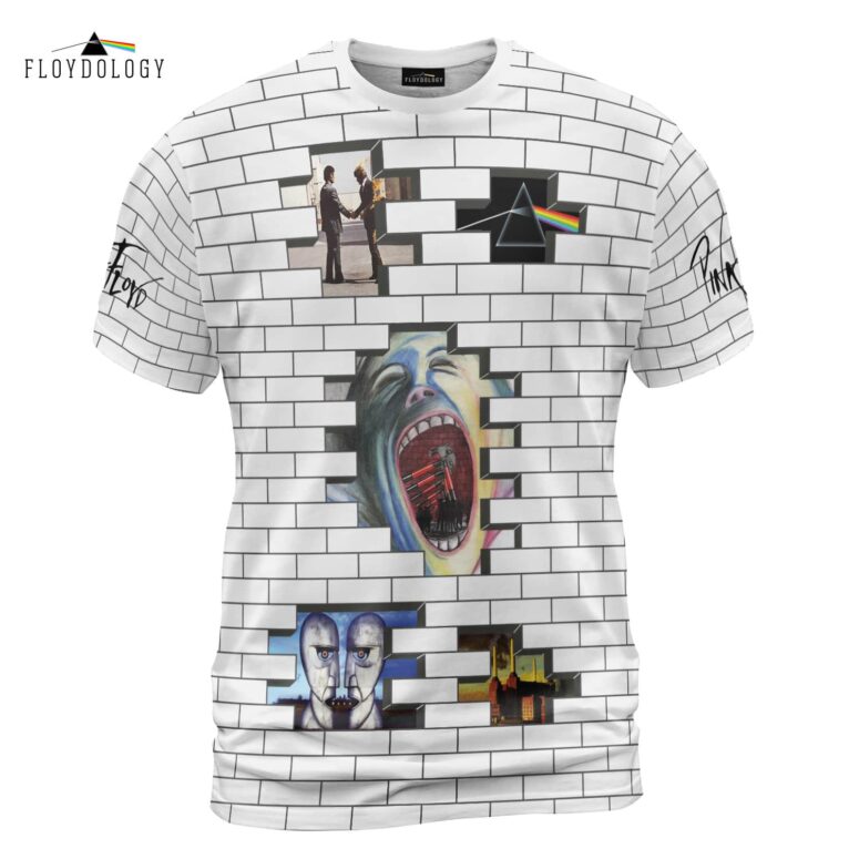 The Pink Floyd Album Wall DSOTM WYWH Shirt The Pink Floyd Album Wall DSOTM WYWH Shirt